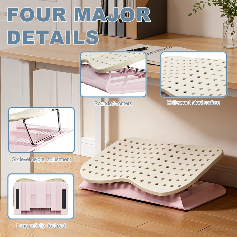 Poggiapiedi portatile con fori - Footrest Under Desk recensione e prezzo